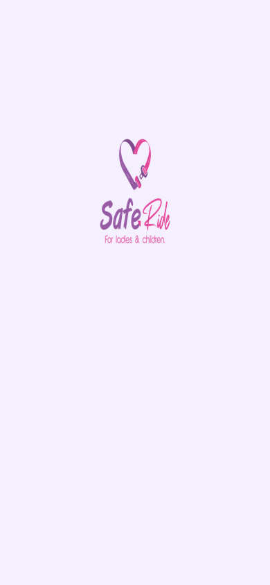 Safe Ride sign in screen